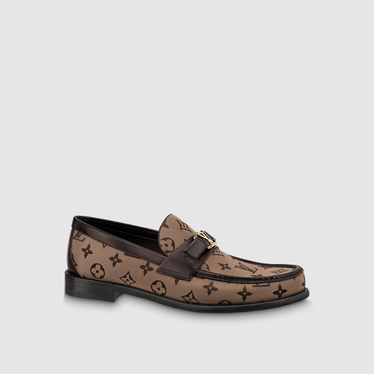 Giày Louis Vuitton Moccasin Major Nam Nâu